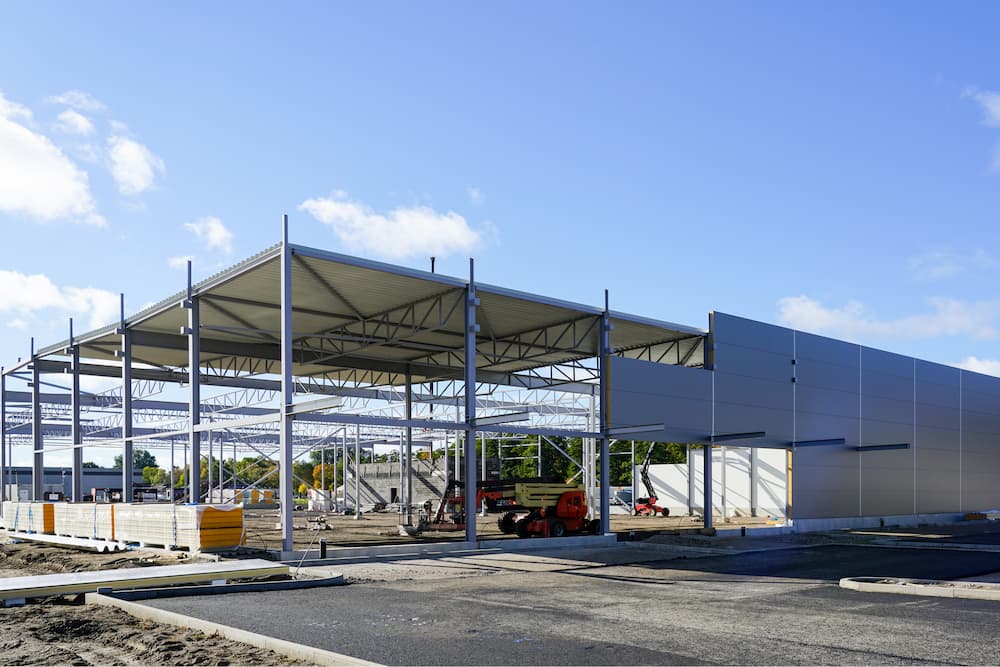 PUF panels in industrial shed